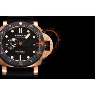 PAM01070 Submersible QuarantaQuattro Goldtech OroCarbo P900 Automatic Mens Watch VSF 44mm 1:1 Best Edition Black Dial o