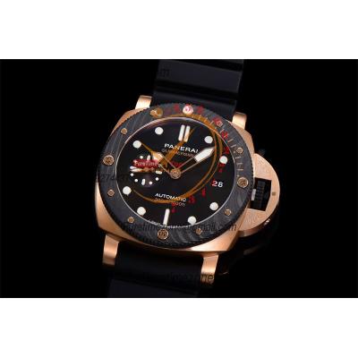 PAM01070 Submersible QuarantaQuattro Goldtech OroCarbo P900 Automatic Mens Watch VSF 44mm 1:1 Best Edition Black Dial o