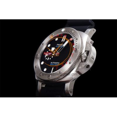 PAM01229 Submersible QuarantaQuattro P900 Automatic Mens Watch VSF 44mm 1:1 Best Edition Black Dial on Black Rubber