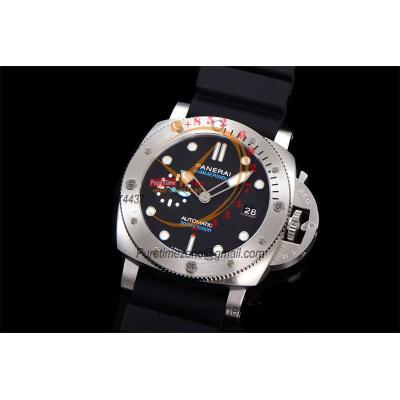 PAM01229 Submersible QuarantaQuattro P900 Automatic Mens Watch VSF 44mm 1:1 Best Edition Black Dial on Black Rubber