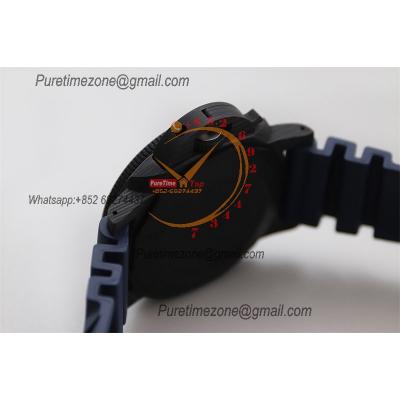 PAM01232 Submersible QuarantaQuattro Carbotec Blu Abisso P900 Automatic Mens Watch VSF 44mm Blue Dial Rubber Strap