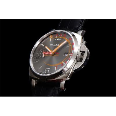 PAM01250 Luminor Due  P900 Automatic Mens Watch 42mm VSF Best Edition Gray Dial on Black Leather Strap