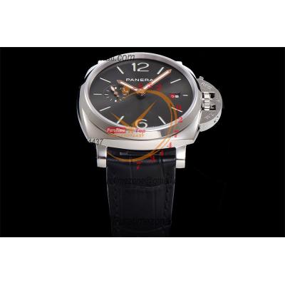 PAM01250 Luminor Due  P900 Automatic Mens Watch 42mm VSF Best Edition Gray Dial on Black Leather Strap