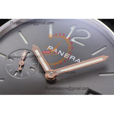 PAM01250 Luminor Due  P900 Automatic Mens Watch 42mm VSF Best Edition Gray Dial on Black Leather Strap