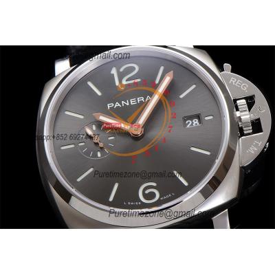 PAM01250 Luminor Due  P900 Automatic Mens Watch 42mm VSF Best Edition Gray Dial on Black Leather Strap