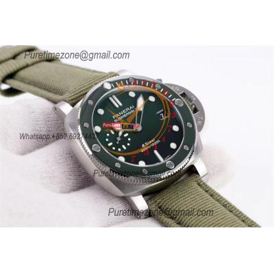 PAM01287 Submersible QuarantaQuattro ESteel Verde Smeraldo P900 Automatic Mens Watch VSF Best Edition Green DIal Nylon