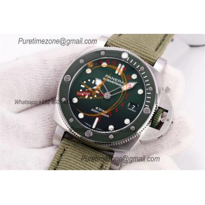 PAM01287 Submersible QuarantaQuattro ESteel Verde Smeraldo P900 Automatic Mens Watch VSF Best Edition Green DIal Nylon