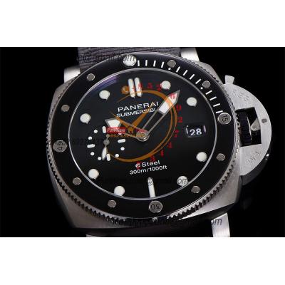 PAM01288 Submersible QuarantaQuattro ESteel Grigio Roccia P900 Automatic Mens Watch VSF Best Edition Gray Dial Nylon