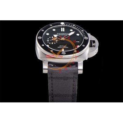 PAM01288 Submersible QuarantaQuattro ESteel Grigio Roccia P900 Automatic Mens Watch VSF Best Edition Gray Dial Nylon