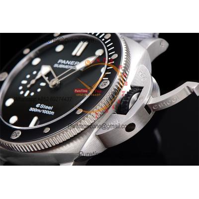 PAM01288 Submersible QuarantaQuattro ESteel Grigio Roccia P900 Automatic Mens Watch VSF Best Edition Gray Dial Nylon