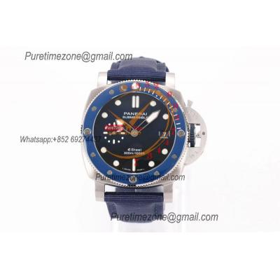 PAM01289 Submersible QuarantaQuattro Blu Profondo P900 Automatic Mens Watch VSF 1:1 Best Edition Blue Dial Nylon Strap