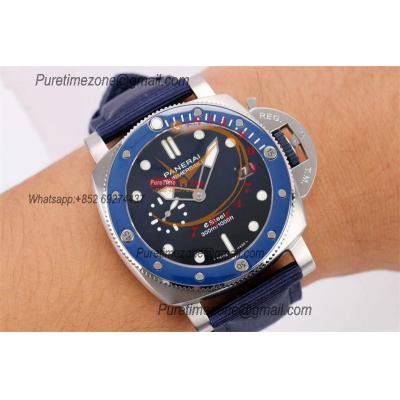 PAM01289 Submersible QuarantaQuattro Blu Profondo P900 Automatic Mens Watch VSF 1:1 Best Edition Blue Dial Nylon Strap