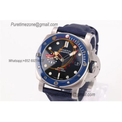 PAM01289 Submersible QuarantaQuattro Blu Profondo P900 Automatic Mens Watch VSF 1:1 Best Edition Blue Dial Nylon Strap