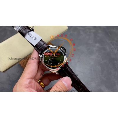 PAM01329 Luminor Due Platinumtech P900 Automatic Mens Watch 42mm VSF 1:1 Best Edition Green Dial Brown Leather Strap