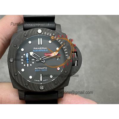 PAM02231  Submersible Carbotech P900 Automatic Mens Watch 42mm VSF Best Edition Black Dial Rubber Strap