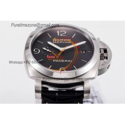 PAM00312 Luminor 1950 3 Days P9000 Automatic Mens Watch 44mm VSF V2 1:1 Best Edition Black Leather Strap