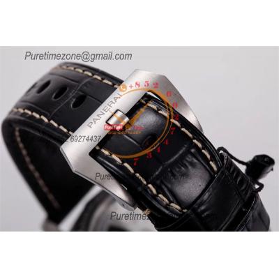 PAM00312 Luminor 1950 3 Days P9000 Automatic Mens Watch 44mm VSF V2 1:1 Best Edition Black Leather Strap