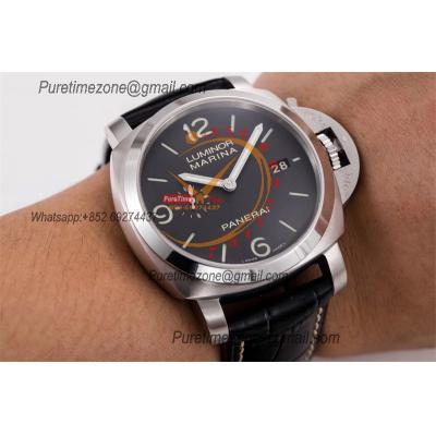 PAM00312 Luminor 1950 3 Days P9000 Automatic Mens Watch 44mm VSF V2 1:1 Best Edition Black Leather Strap