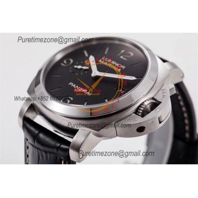 PAM00312 Luminor 1950 3 Days P9000 Automatic Mens Watch 44mm VSF V2 1:1 Best Edition Black Leather Strap