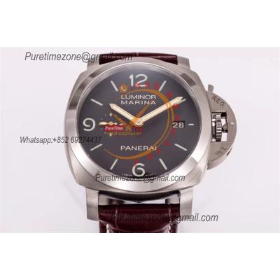 PAM00351 Luminor Marina 1950 3 Days P9000 Automatic Mens Watch VS 1:1 Best Edition Brown Leather Strap