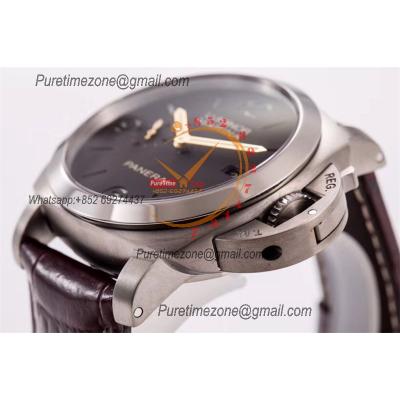 PAM00351 Luminor Marina 1950 3 Days P9000 Automatic Mens Watch VS 1:1 Best Edition Brown Leather Strap