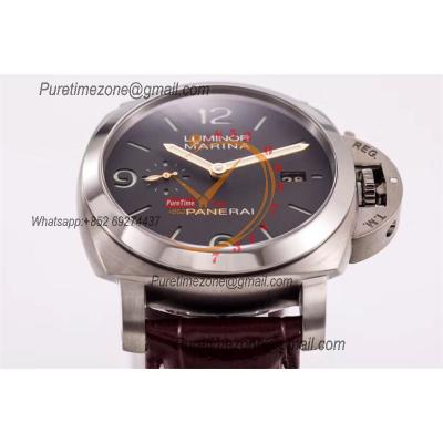 PAM00351 Luminor Marina 1950 3 Days P9000 Automatic Mens Watch VS 1:1 Best Edition Brown Leather Strap