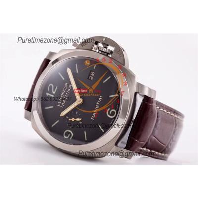 PAM00351 Luminor Marina 1950 3 Days P9000 Automatic Mens Watch VS 1:1 Best Edition Brown Leather Strap