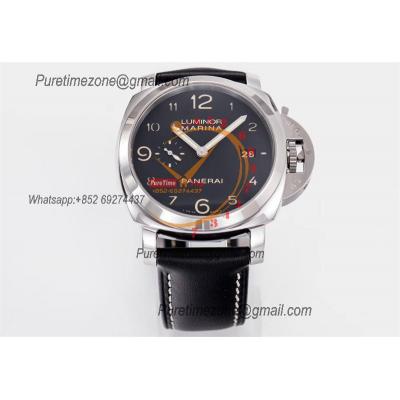 PAM00359 Luminor Marina 1950 3 Days P9000 Automatic Mens Watch VSF V2 1:1 Best Edition on Black Leather Strap