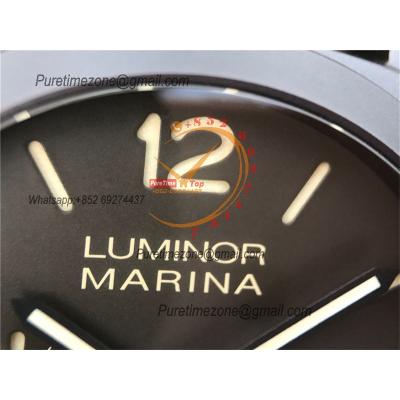 PAM00386 Luminor Marina 1950 3 Days P9000 Automatic Mens Watch VSF V2 1:1 Best Edition Brown Asso Strap