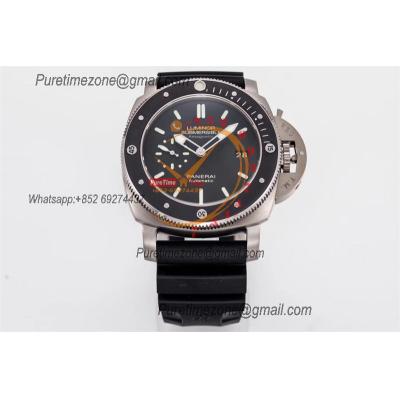 PAM00389 Luminor Submersible 1950 Titanium Amagnetic P9000 Automatic Mens Watch VSF Best Edition Black Rubber Strap