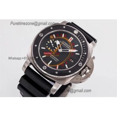 PAM00389 Luminor Submersible 1950 Titanium Amagnetic P9000 Automatic Mens Watch VSF Best Edition Black Rubber Strap