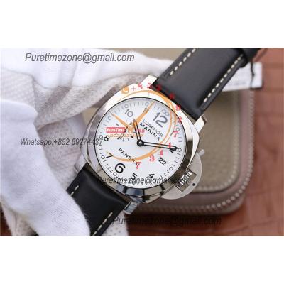 PAM00499 Luminor Marina 1950 P9000 Automatic Mens Watch VSF Best Edition on Black Leather Strap