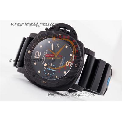 PAM00616 Luminor Submersible 1950 Carbotech  P9000 Automatic Mens Watch VSF V3 Best Edition Blue Logo Black Rubber Strap