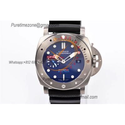 PAM00692 Submersible BMG-Tech Titanium P9010 Automatic Mens Watch VSF 1:1 Best Edition Black Rubber Strap