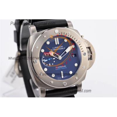 PAM00692 Submersible BMG-Tech Titanium P9010 Automatic Mens Watch VSF 1:1 Best Edition Black Rubber Strap