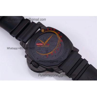 PAM00979 Luminor Submersible Carbotech  P9010 Automatic Mens Watch VSF Best Edition Carbon Dial Rubber Strap