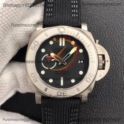 PAM00984 Submersible Mike Horn Edition P9010 Automatic Mens Watch VSF Best Edition Black Dial Black Nylon Strap