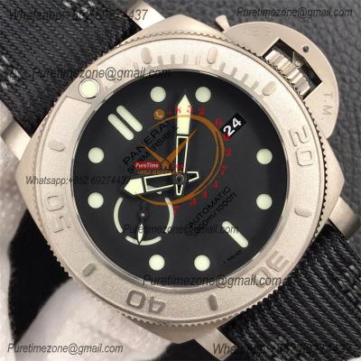 PAM00984 Submersible Mike Horn Edition P9010 Automatic Mens Watch VSF Best Edition Black Dial Black Nylon Strap