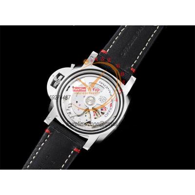 PAM01025 Luminor Marina P9010 Automatic Mens Watch VSF 1:1 Best Edition Black Dial Black Canvas Strap