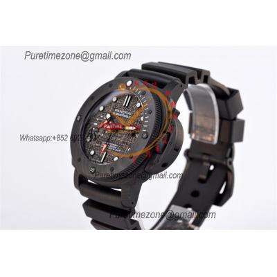 PAM01039 Submersible Luna Rossa Carbotech P9010 Automatic Mens Watch VSF Best Edition Grey Sail Dial Black Rubber Strap