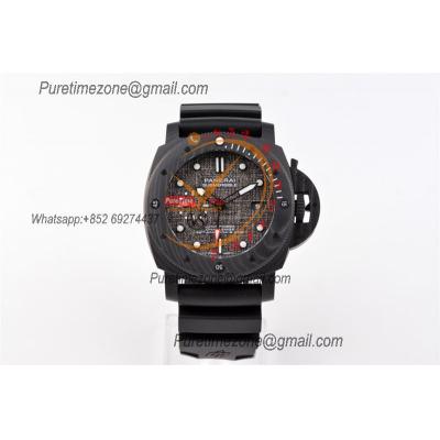 PAM01039 Submersible Luna Rossa Carbotech P9010 Automatic Mens Watch VSF Best Edition Grey Sail Dial Black Rubber Strap