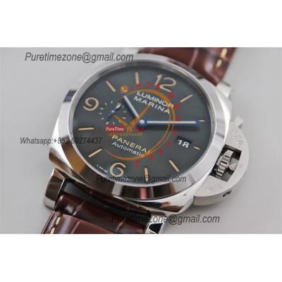 PAM01116 Platinumtech Luminor Marina P9010 Automatic Mens Watch VSF 1:1 Best Edition Green Dial Brown Leather Strap