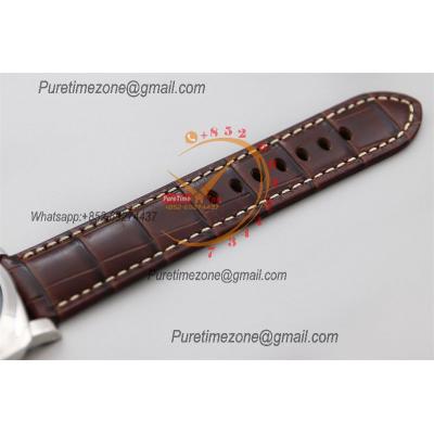 PAM01116 Platinumtech Luminor Marina P9010 Automatic Mens Watch VSF 1:1 Best Edition Green Dial Brown Leather Strap