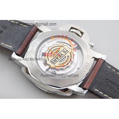 PAM01116 Platinumtech Luminor Marina P9010 Automatic Mens Watch VSF 1:1 Best Edition Green Dial Brown Leather Strap