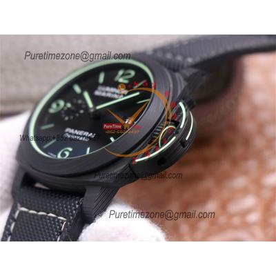 PAM01118 Luminor Marina Carbotech“Luminous Trilogy”P9010 Automatic Mens Watch VSF Best Edition on Black Sportech Strap