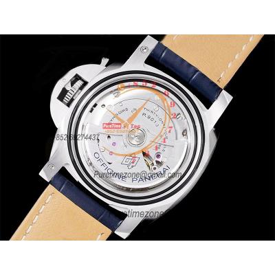 PAM01313 Luminor Marina P9010 Automatic Mens Watch VSF 1:1 Best Edition Blue Dial Blue Leather Strap