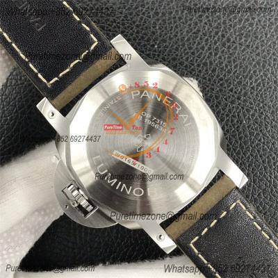 PAM01394 Luminor Marina P9010 Automatic Mens Watch 42mm VSF Best Edition White Dial Brown Asso Strap