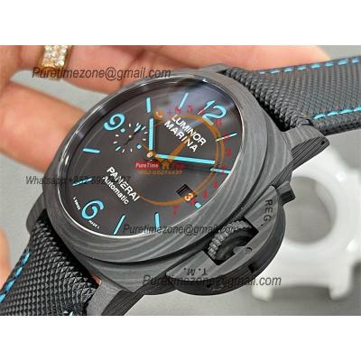 PAM01661 Luminor Marina Carbotech P9010 Automatic Mens Watch VSF 1:1 Best Edition Black Kevlar Composite Strap