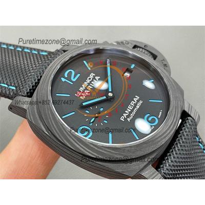 PAM01661 Luminor Marina Carbotech P9010 Automatic Mens Watch VSF 1:1 Best Edition Black Kevlar Composite Strap