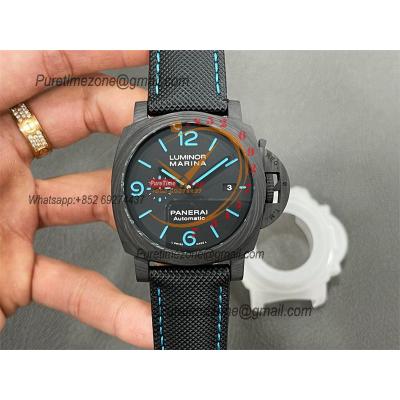 PAM01661 Luminor Marina Carbotech P9010 Automatic Mens Watch VSF 1:1 Best Edition Black Kevlar Composite Strap